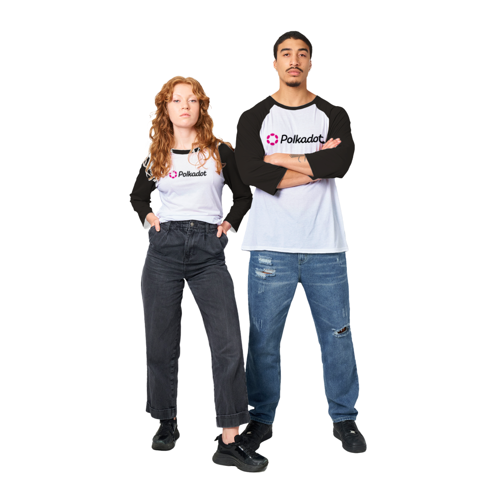 Polkadot - Unisex 3/4 sleeve Raglan T-shirt
