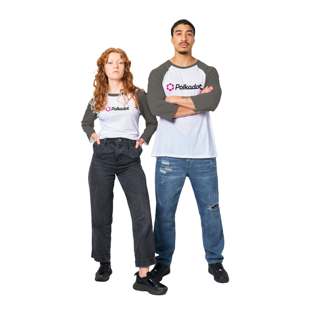 Polkadot - Unisex 3/4 sleeve Raglan T-shirt