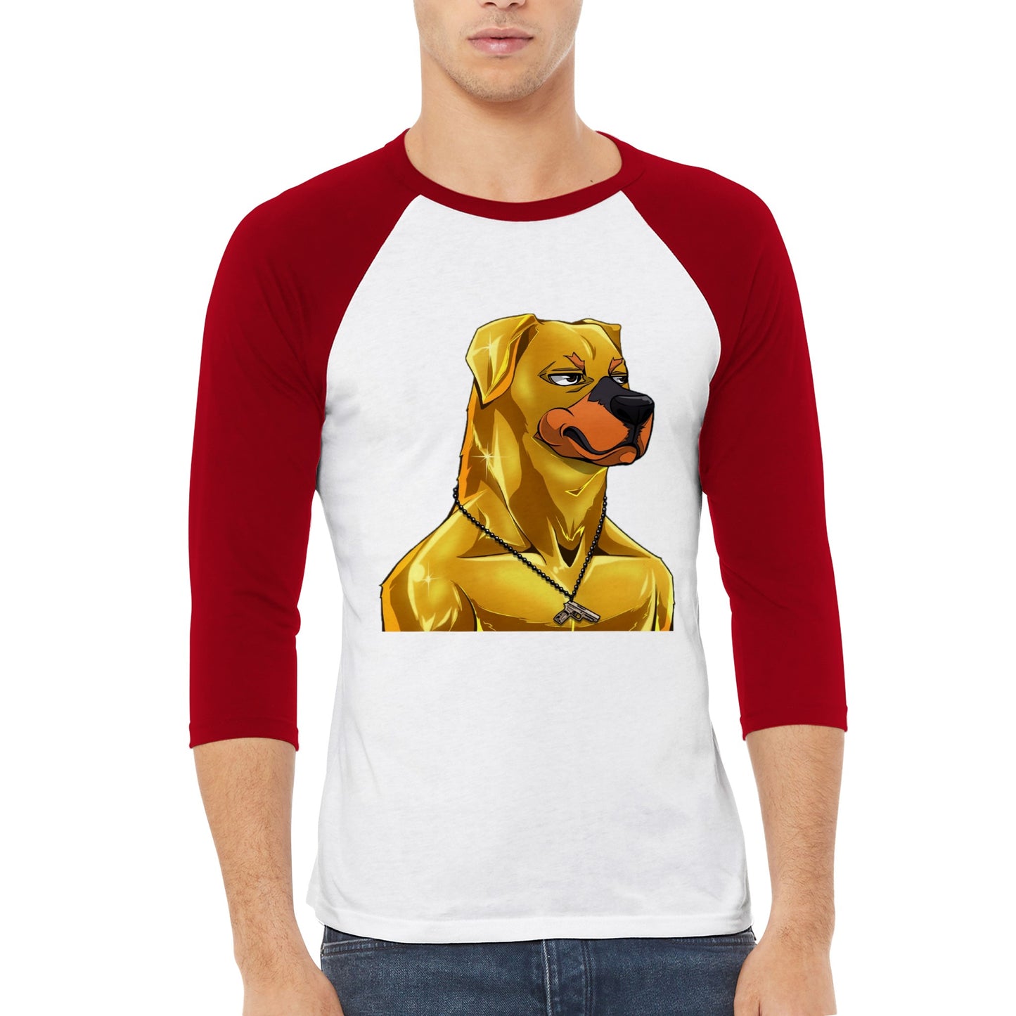 VVar Dogs Unisex 3/4 sleeve Raglan T-shirt