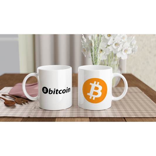 Bitcoin White 11oz Ceramic Mug